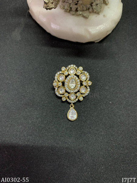 Moissanite Brooch