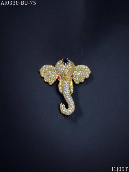 Luxury elephant brooch