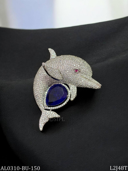 Summertime special dolphin brooch