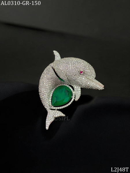 Summertime special dolphin brooch