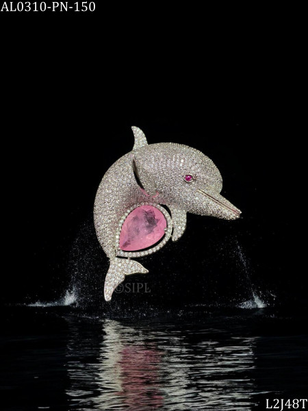 Summertime special dolphin brooch