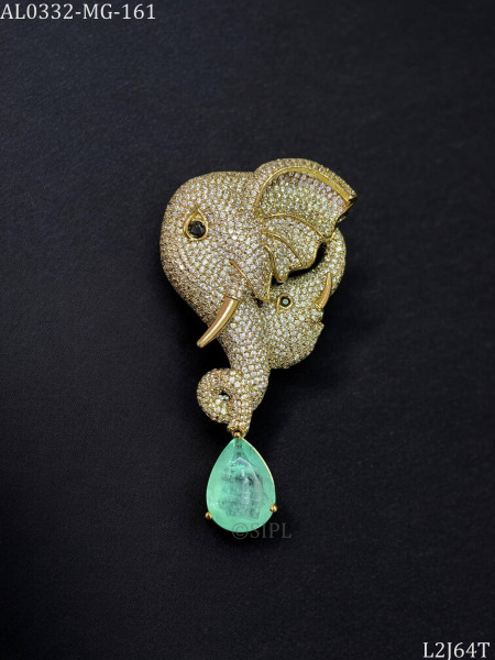 Magnificent elephant brooch