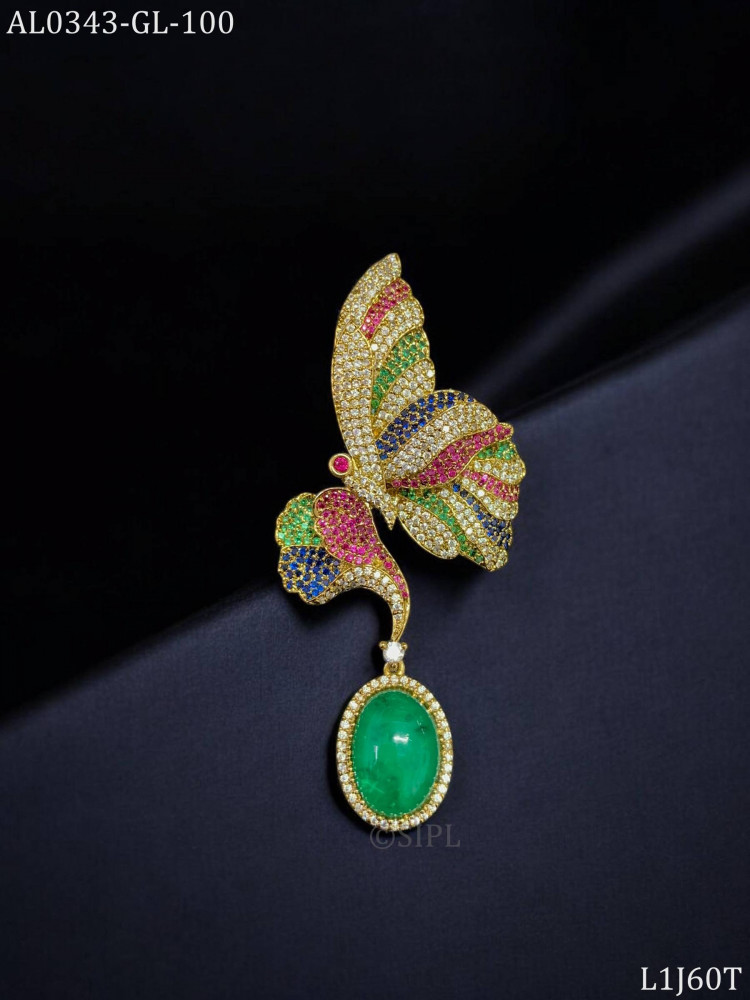 Image of Stylish butterfly brooch