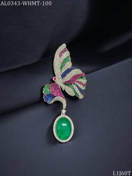 Stylish butterfly brooch