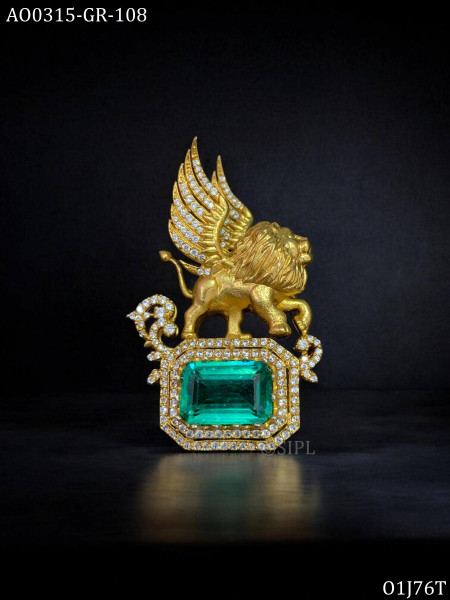 Flying Loin designer brooch