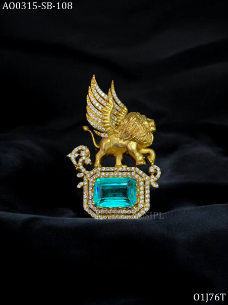 Flying Loin designer brooch