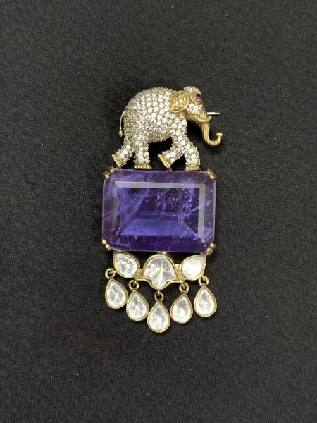 Elephant Designer Brooch