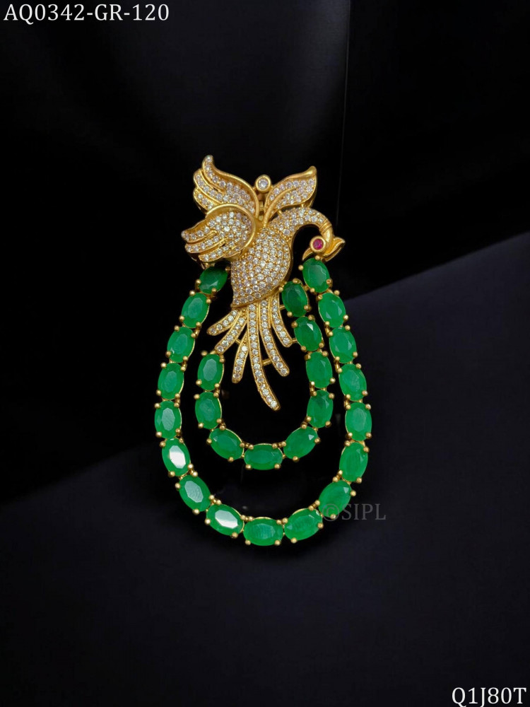 Image of Beautiful Peacock Designer Brooch