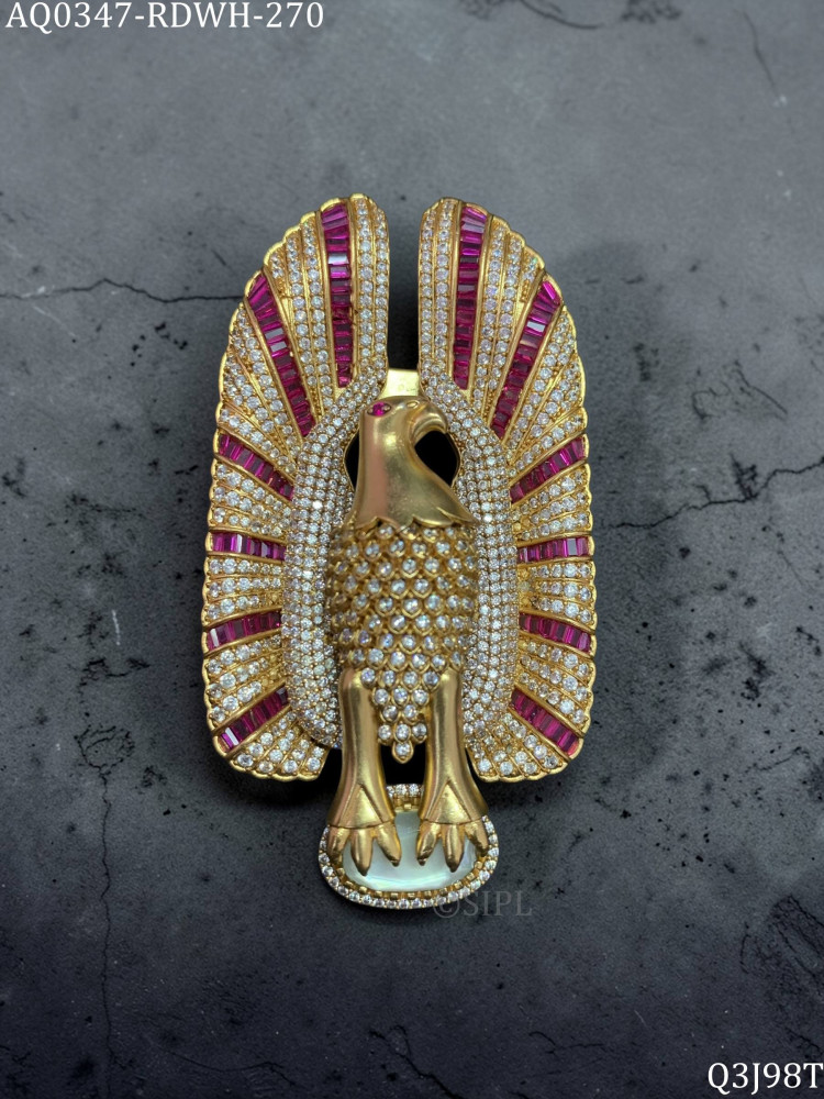 Image of Peacock Designer Brooch