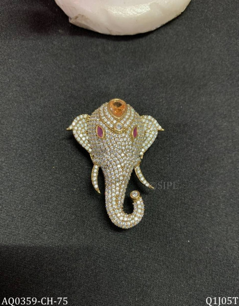 Beautiful Elephant Designer Brooch