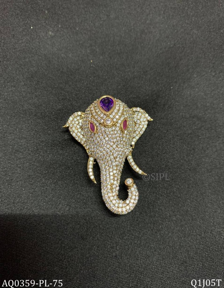 Image of Beautiful Elephant Designer Brooch