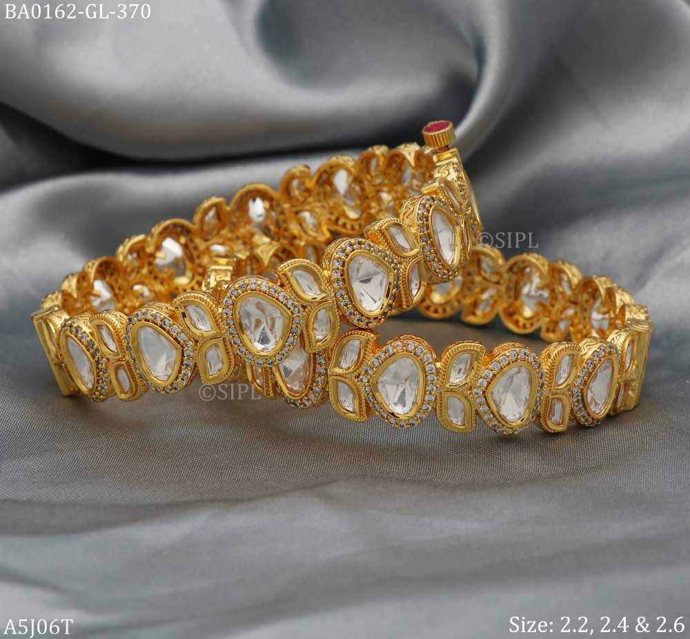 Image of Moissanite gold openable bangle
