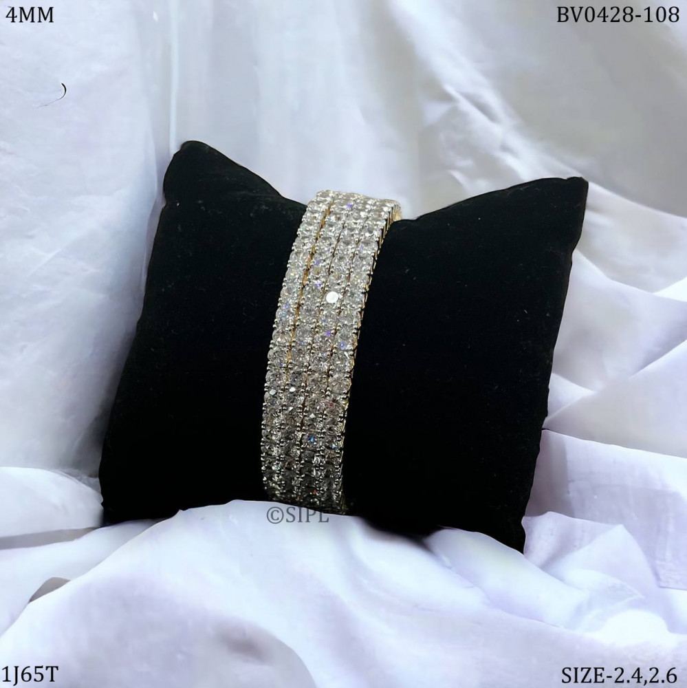 Image of Sparkling american diamond bangles