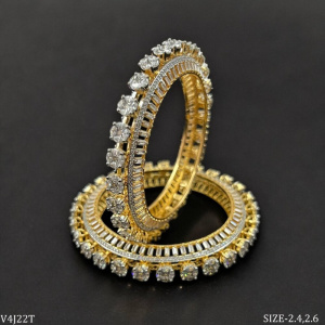 Cubic Zircon Pointer  American Diamond Bangles