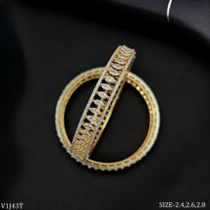 Vertical Elegance CZ Bangle