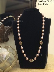Baroque freshwater pearls mala