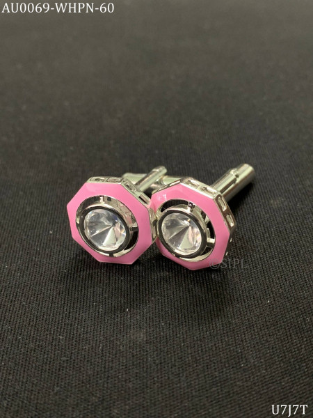Moissanite polki cufflinks