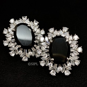 Real Look Grand Oval Studs