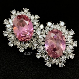 Real Look Grand Oval Studs