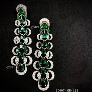American Diamond Long Earring