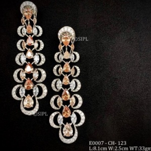 American Diamond Long Earring