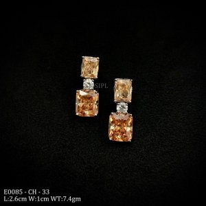 Ethnic Modern American Diamond Earring