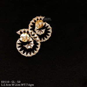 American Diamond Short Length Studs