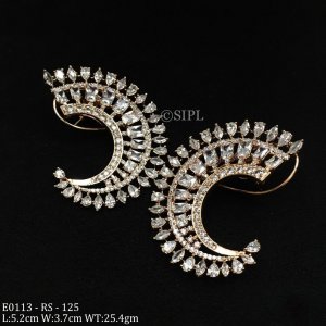 Designer light weight Sparkling CZ Stone Earring