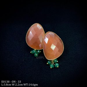 Elegant Monalisa Stone Earring
