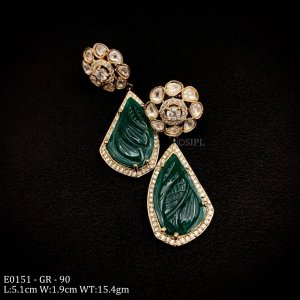 Luxury Carved Stone Earring