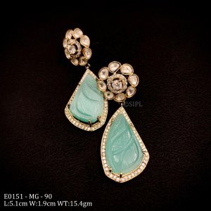 Luxury Carved Stone Earring