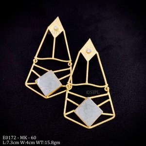 Handmade Druzy Stone Earring