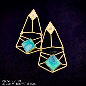 Handmade Druzy Stone Earring