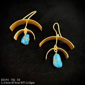 Beautiful Handmade Druzy Stone Earring