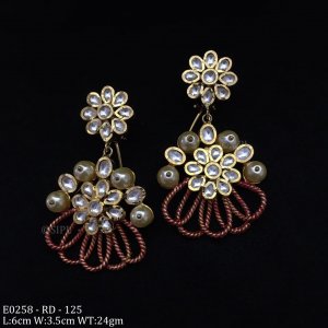 Amazing Design Kundan Polki Earring