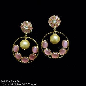 Beautiful Colored Stone Earring