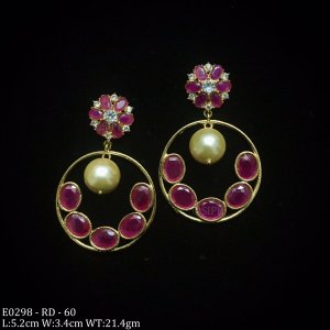 Beautiful Colored Stone Earring