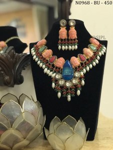Beautiful Gold Plated Handmade Necklace Set