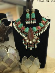 Beautiful Gold Plated Handmade Necklace Set