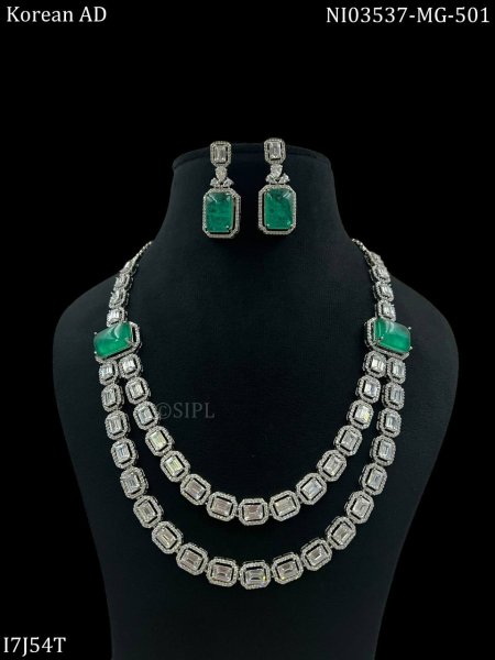 Doublet American Diamond Necklace