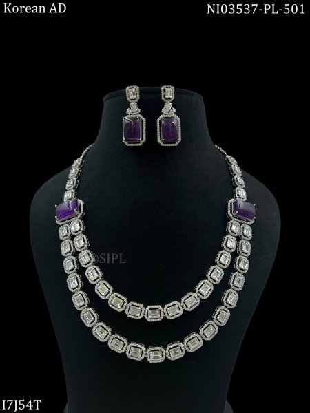 Doublet American Diamond Necklace