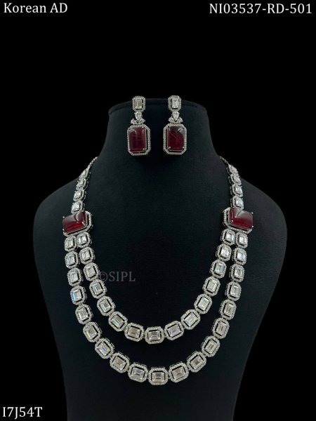 Doublet American Diamond Necklace