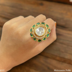 Elegance Defined Polki Ring