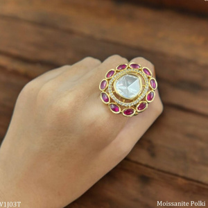 Elegance Defined Polki Ring