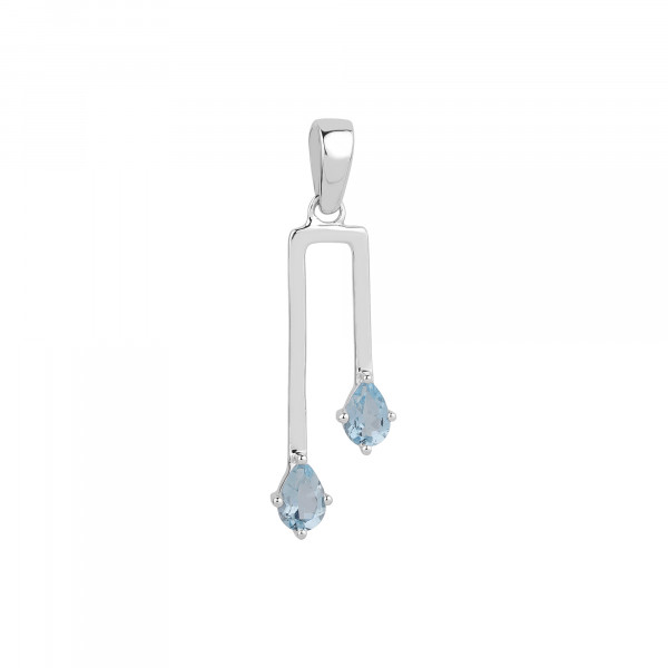 Image of Sky Blue Topaz 925 Sterling Silver Pendant