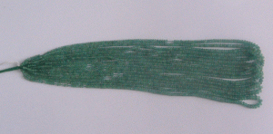 Image of Emerald Rhondelle Plain Beads