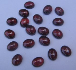 Image of Garnet 7x9 oval cab gem stone