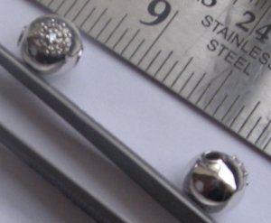 Image of Gold Diamond Beads 10mm