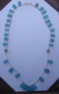 Image of Multi stone gem bead necklace