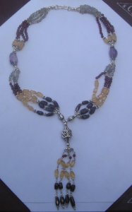 Image of Multistone gem bead necklace